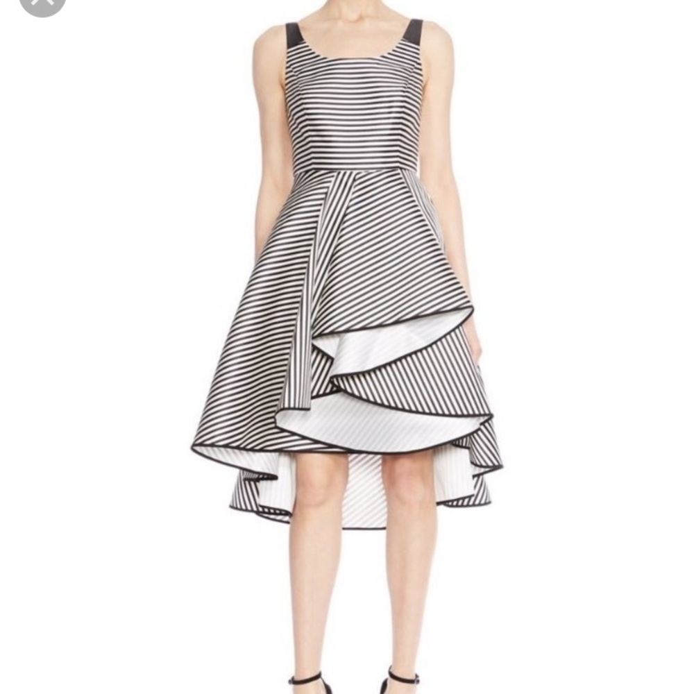 Halston Heritage stripe dress